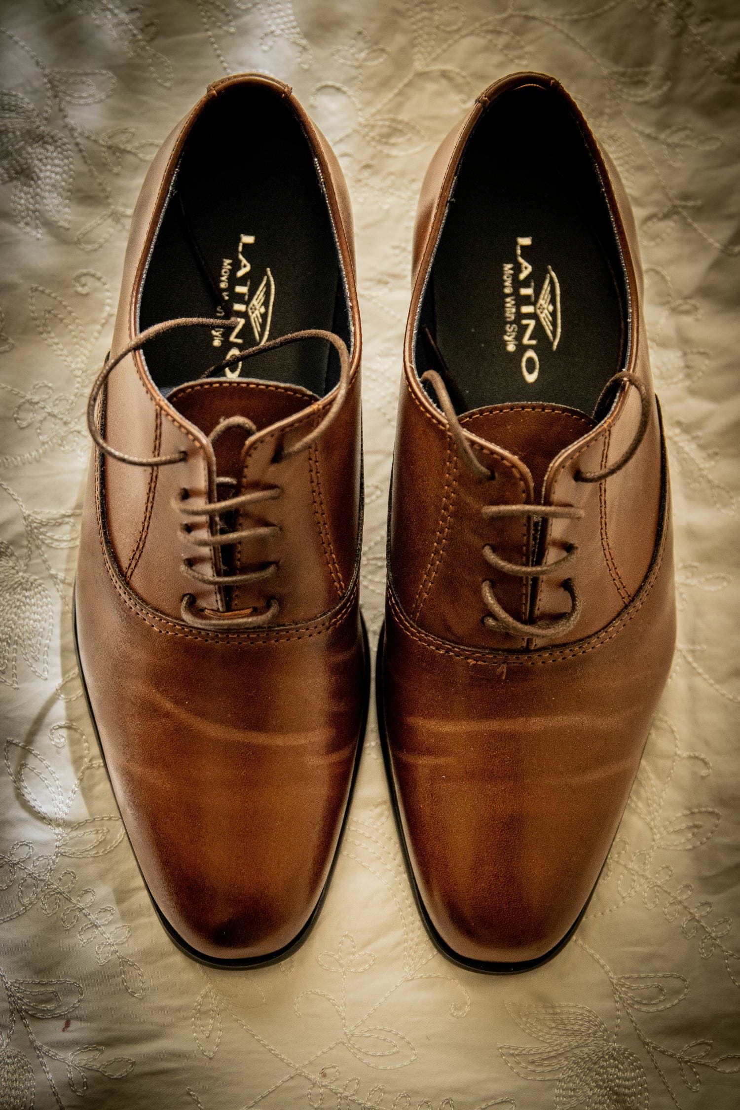 Classic brown leather shoes for smart casual and essential clothing for men