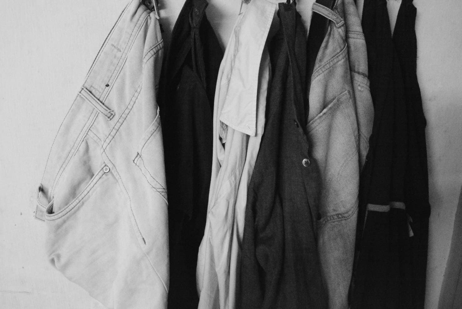 A minimal, well-curated wardrobe