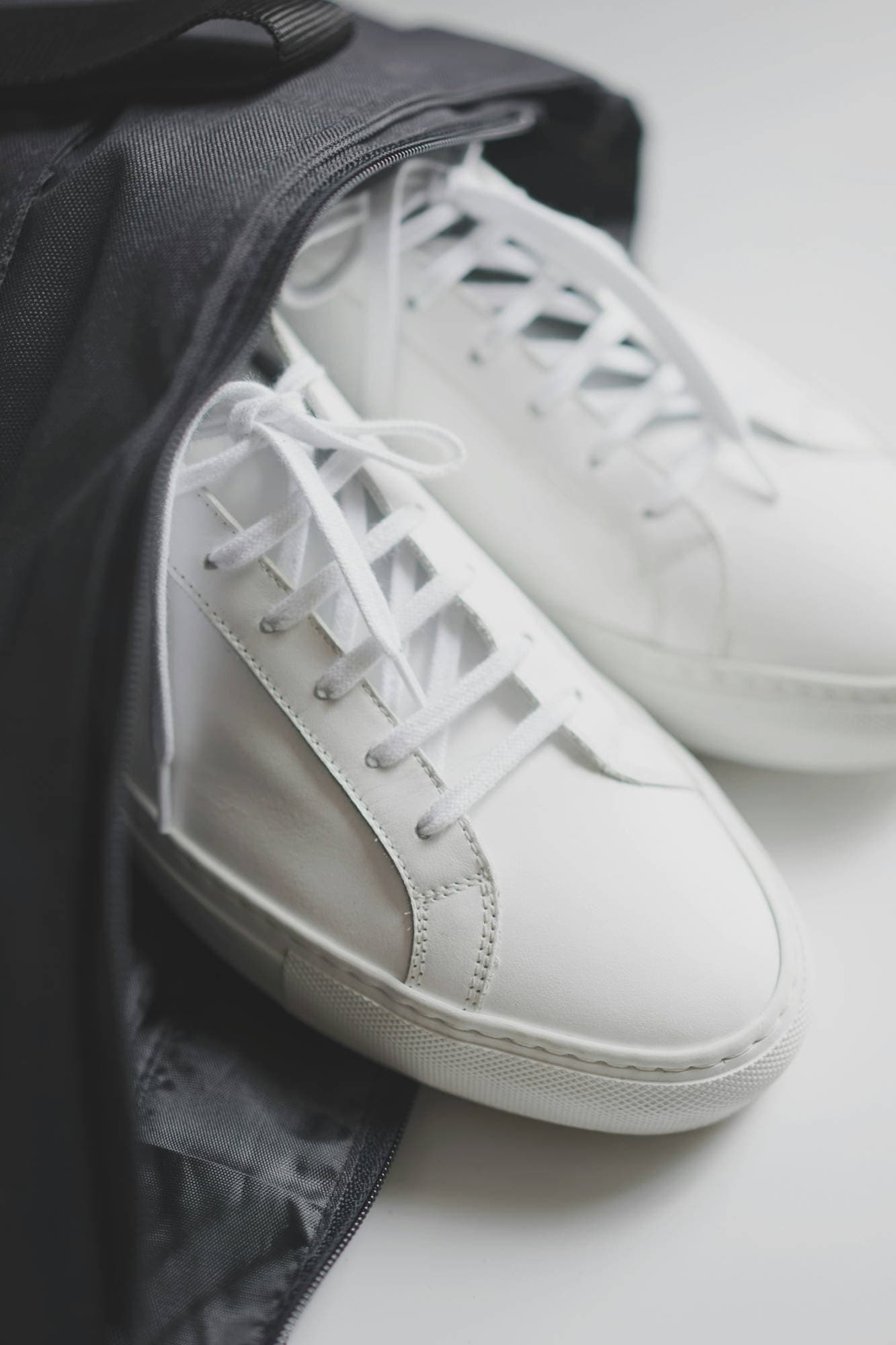 Clean white sneakers for versatile everyday styling